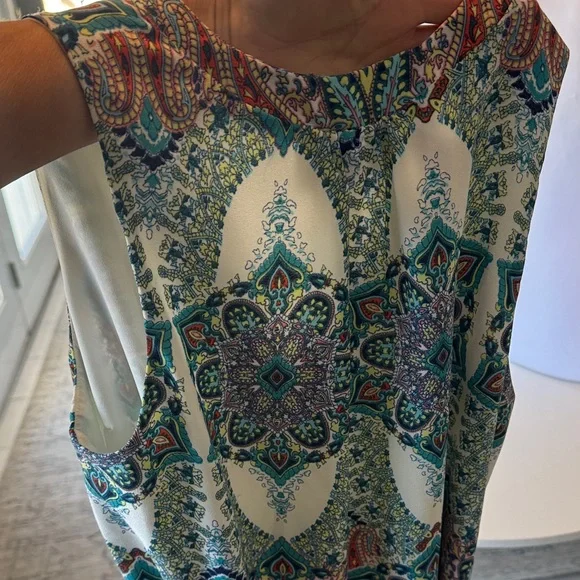 Renee C. Multicolor Patterned Mini Dress - Picture 4 of 5